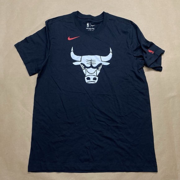 Nike Tee 23/24 NBA CHICAGO BULLS CITY EDITION T-Shirt Black Men's L Large - Picture 1 of 9